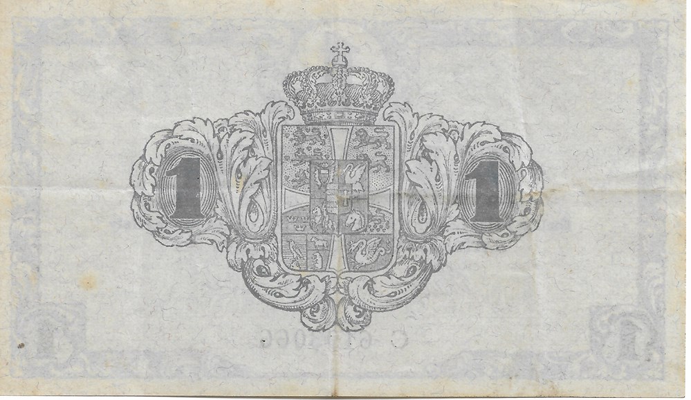1 couronne billets europe danemark 1 couronne