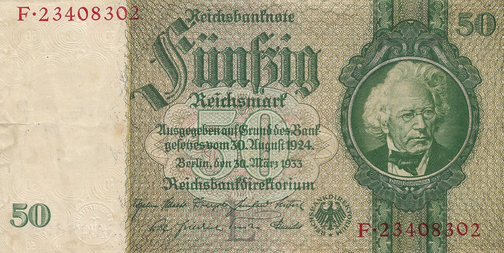 50 reichsmarks billets europe allemagne 50 reichsmarks