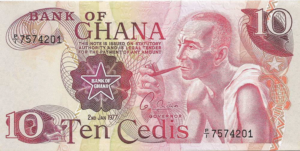 10 cedis billets afrique ghana 10 cedis