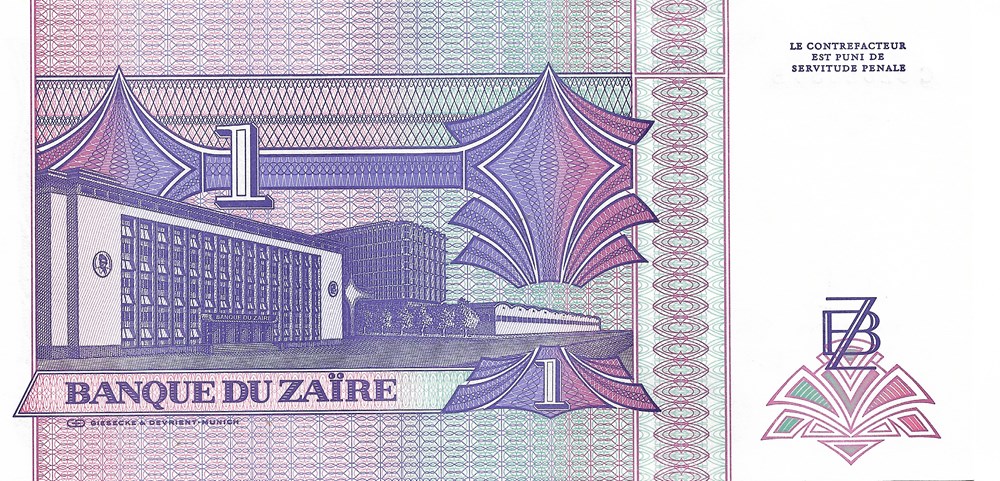 CONGO – République du Zaïre - 1 nouveau zaïre - Banknoten - Afrika