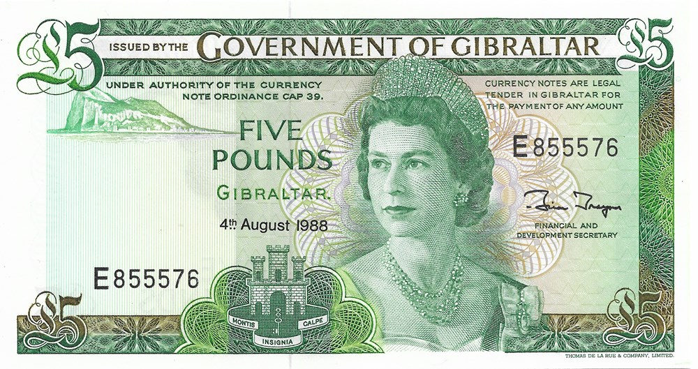 5 livres billets europe gibraltar 5 livres