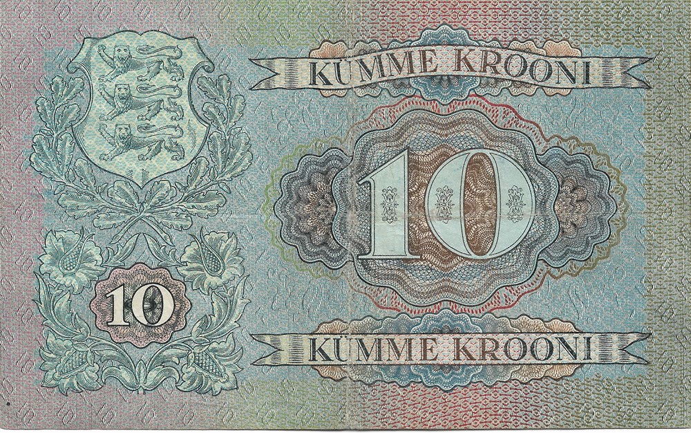 billets europe estonie 10 couronnes
