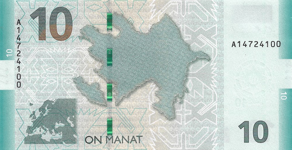 10 manat billets asie azerbaidjan 10 manat
