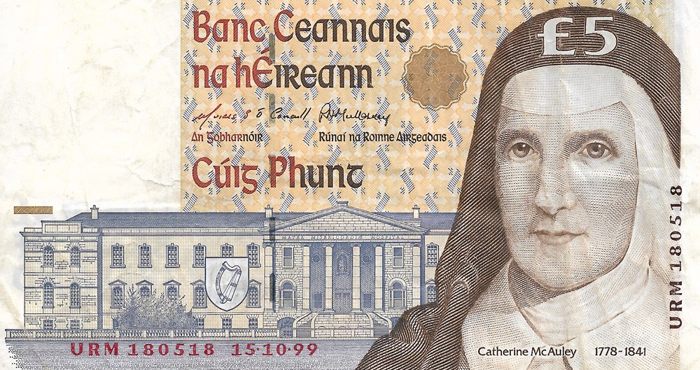 5 livres billets europe irlande 5 livres