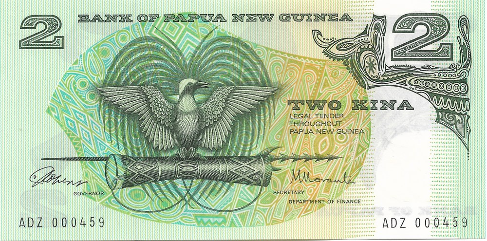 2 kina billets oceanie papouasie nouvelle guinee 2 kina