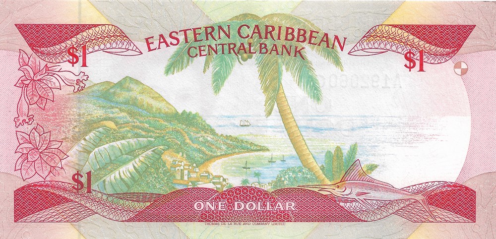 1 dollar billets amerique centrale et caraibes grenade 1 dollar