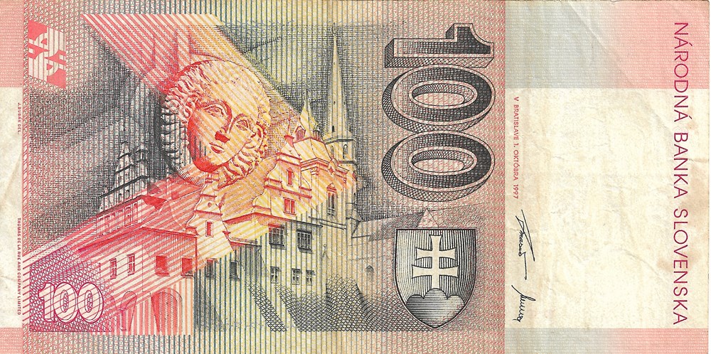 100 couronnes slovaques billets europe slovaquie 100 couronnes slovaques