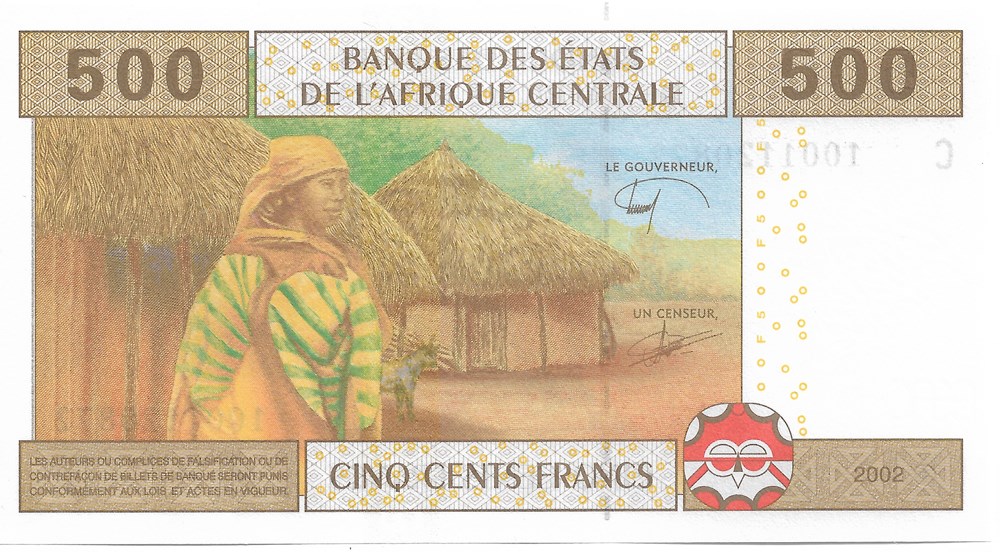 500 francs CFA billets afrique tchad 500 francs cfa