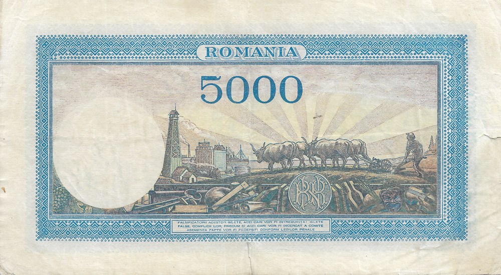 5.000 lei billets europe roumanie 5 000 lei