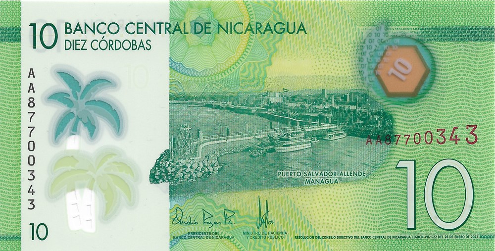 10 cordobas billets amerique centrale et caraibes nicaragua 10 cordobas