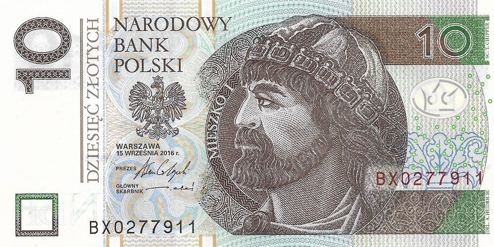 10 zloty billets europe pologne 10 zloty