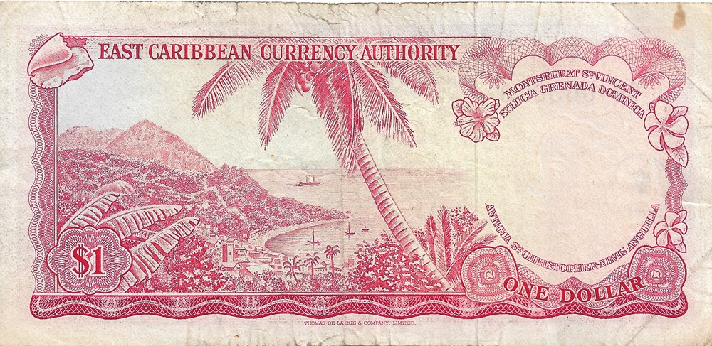1 dollar billets amerique centrale et caraibes saint vincent les grenadines 1 dollar