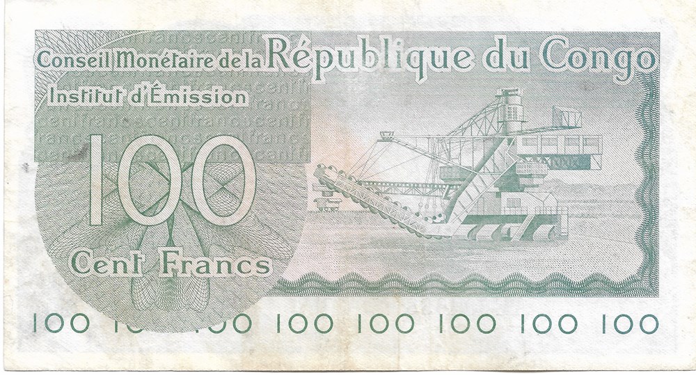 billets afrique republique democratique du congo 100 francs
