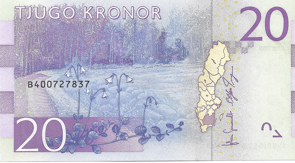 20 couronnes billets europe suede 20 couronnes