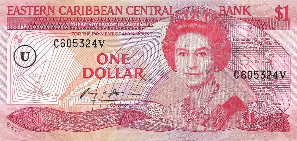 1 dollar billets amerique centrale et caraibes anguilla 1 dollar