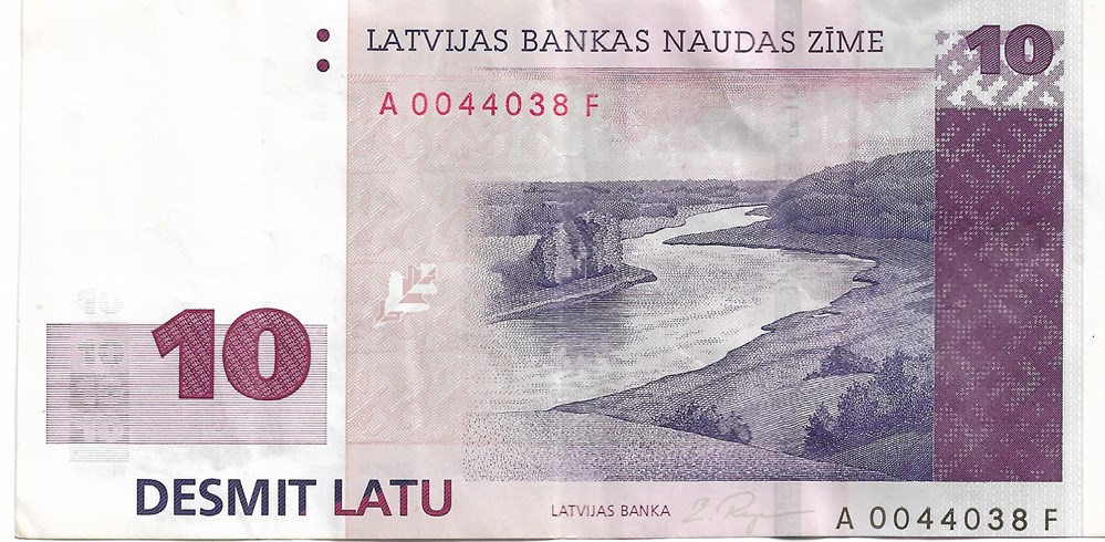 10 lats billets europe lettonie 10 lats