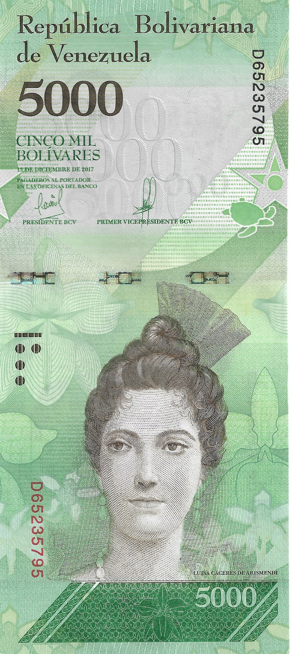 billets amerique du sud venezuela 5 000 bolivars
