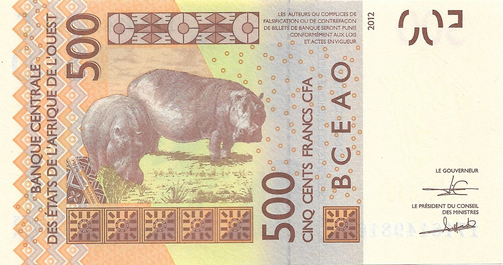 500 francs CFA billets afrique burkina faso 500 francs cfa