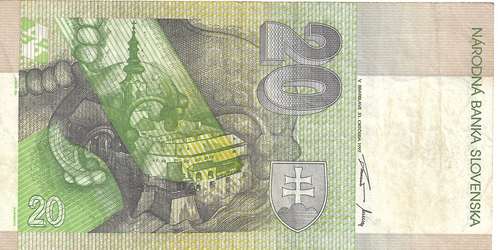 20 couronnes slovaques billets europe slovaquie 20 couronnes slovaques