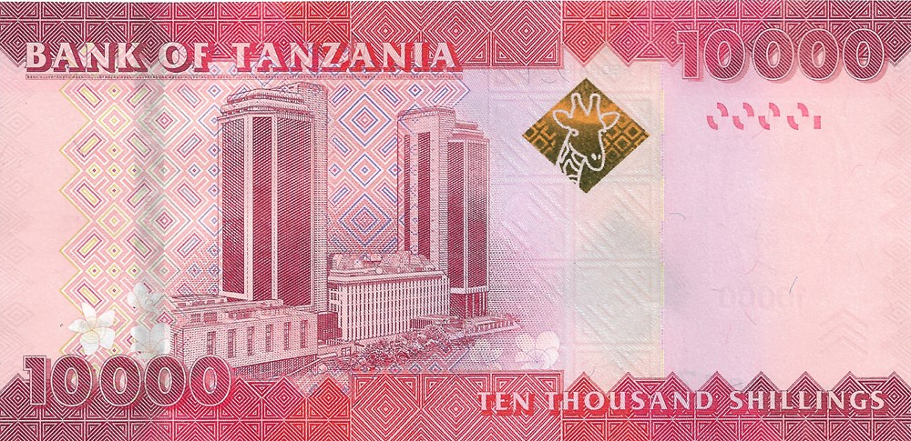billets afrique tanzanie 10 000 shillings