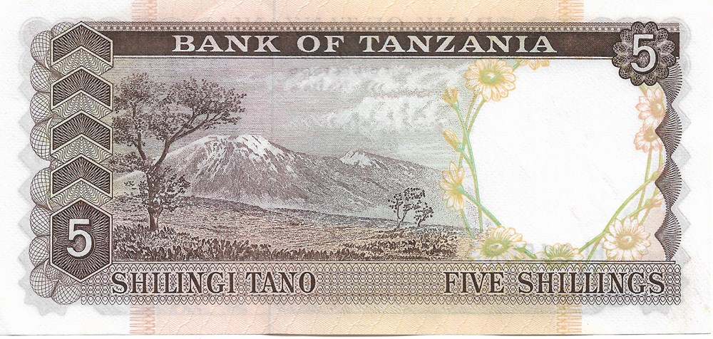 5 shillings billets afrique tanzanie 5 shillings