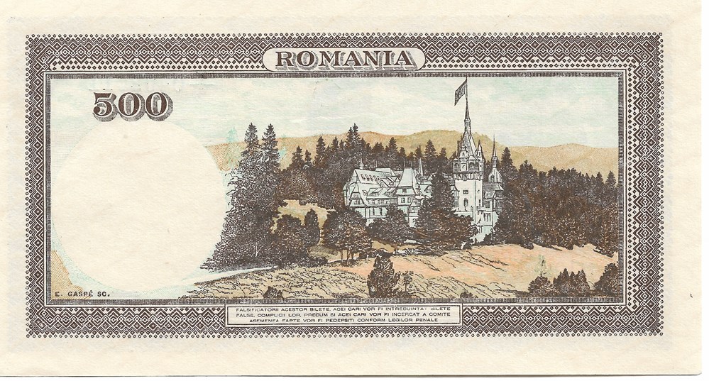 500 lei billets europe roumanie 500 lei