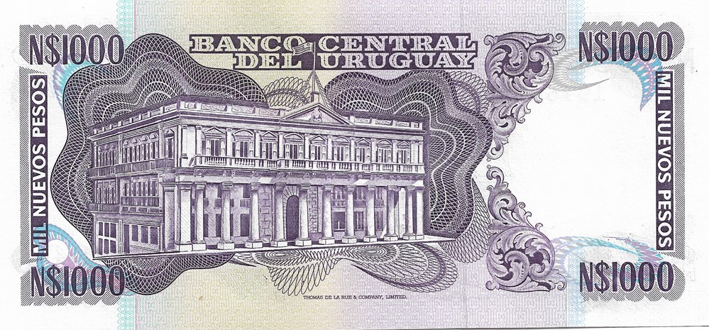 1.000 nouveaux pesos billets amerique du sud uruguay 1 000 nouveaux pesos