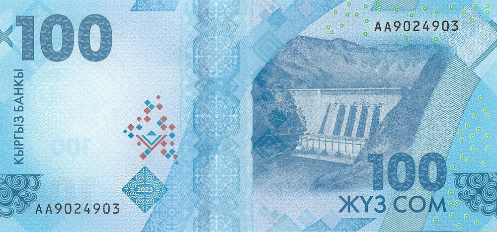 100 som billets asie kirghizistan 100 som