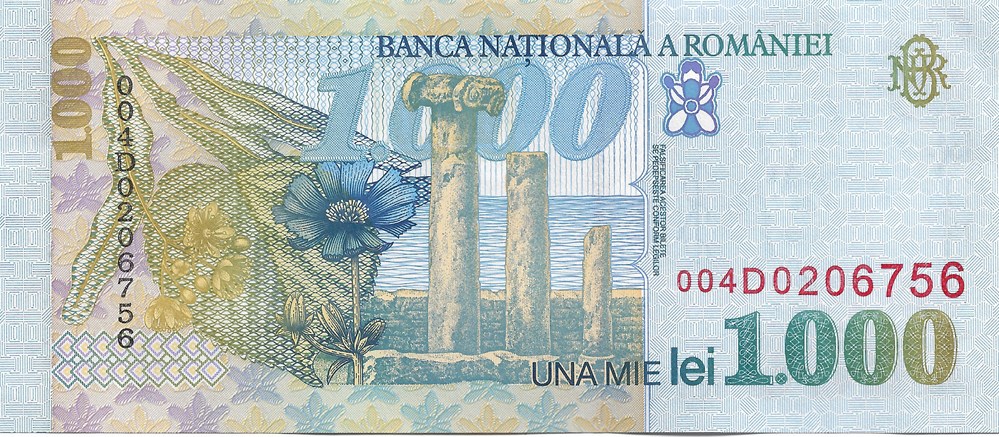 1.000 lei billets europe roumanie 1 000 lei