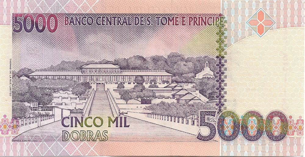 5.000 dobras billets afrique sao tome et principe 5 000 dobras