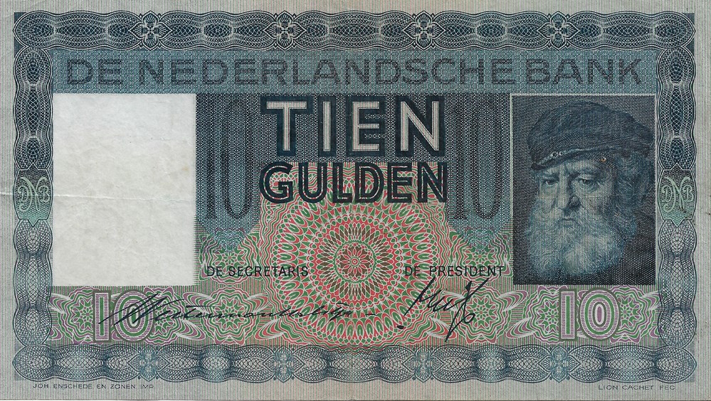 10 florins billets europe pays bas 10 florins