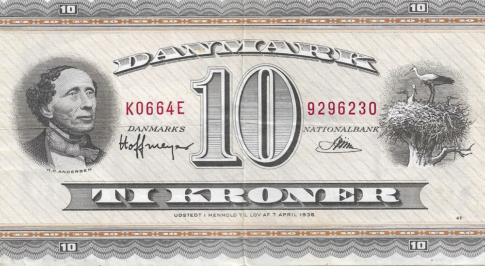 10 couronnes billets europe danemark 10 couronnes