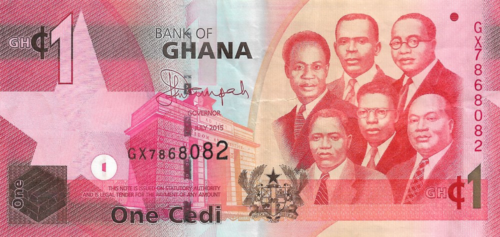1 cedi billets afrique ghana 1 cedi