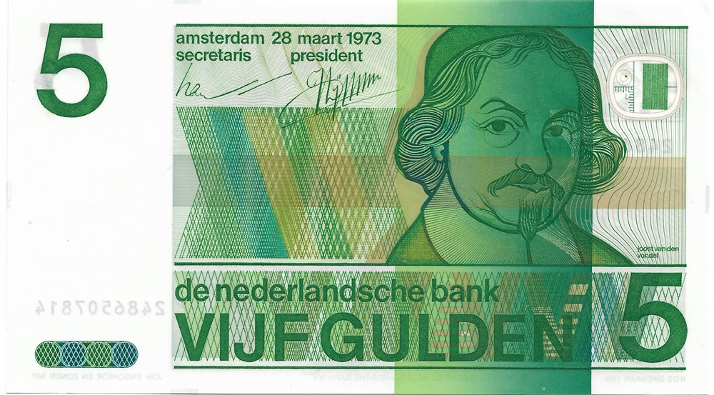 5 florins billets europe pays bas 5 florins