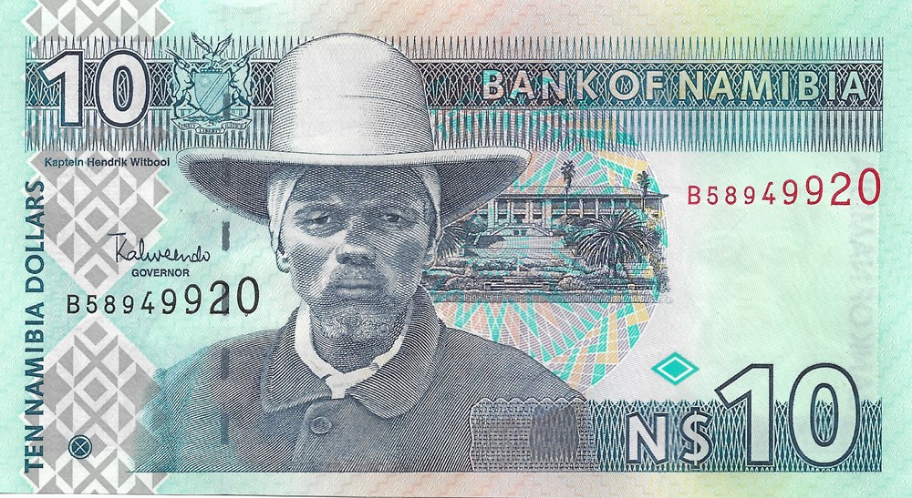 10 dollars de Namibie billets afrique 10 dollars de namibie