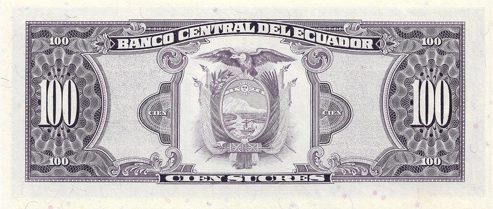100 sucres billets amerique du sud equateur 100 sucres