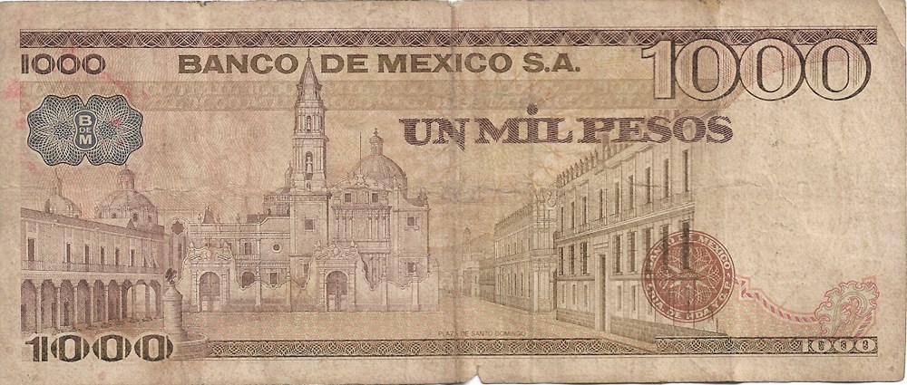 1.000 pesos billets amerique du nord mexique 1 000 pesos