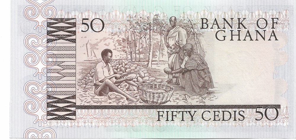 50 cedis billets afrique ghana 50 cedis