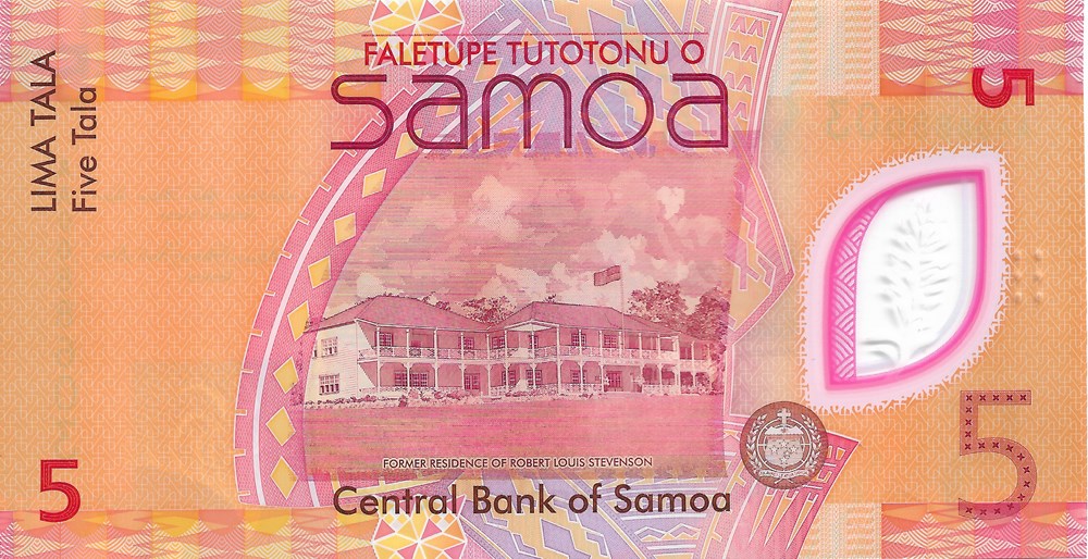 5 tala billets oceanie samoa 5 tala