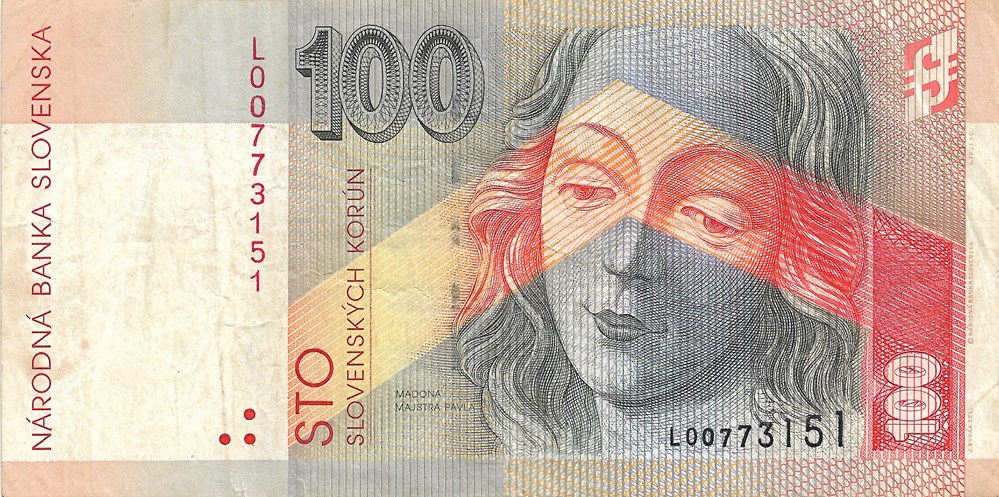 100 couronnes slovaques billets europe slovaquie 100 couronnes slovaques