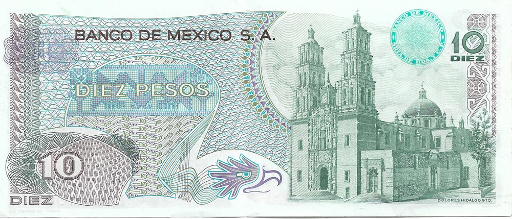 10 pesos billets amerique du nord mexique 10 pesos