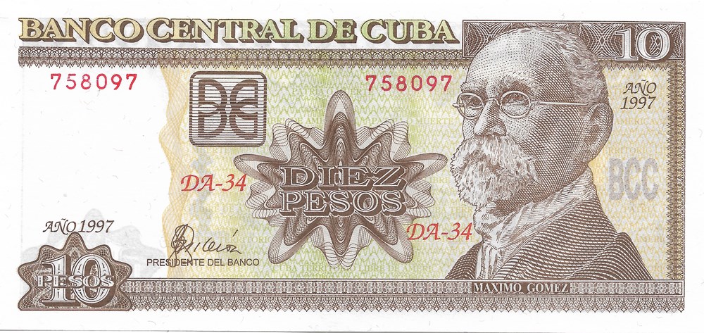 billets amerique centrale et caraibes cuba 10 pesos