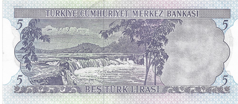 5 livres turques billets asie turquie 5 livres turques