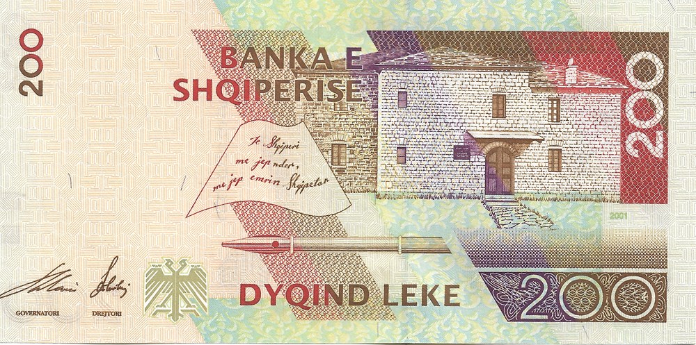 200 lek billets europe albanie 200 lek