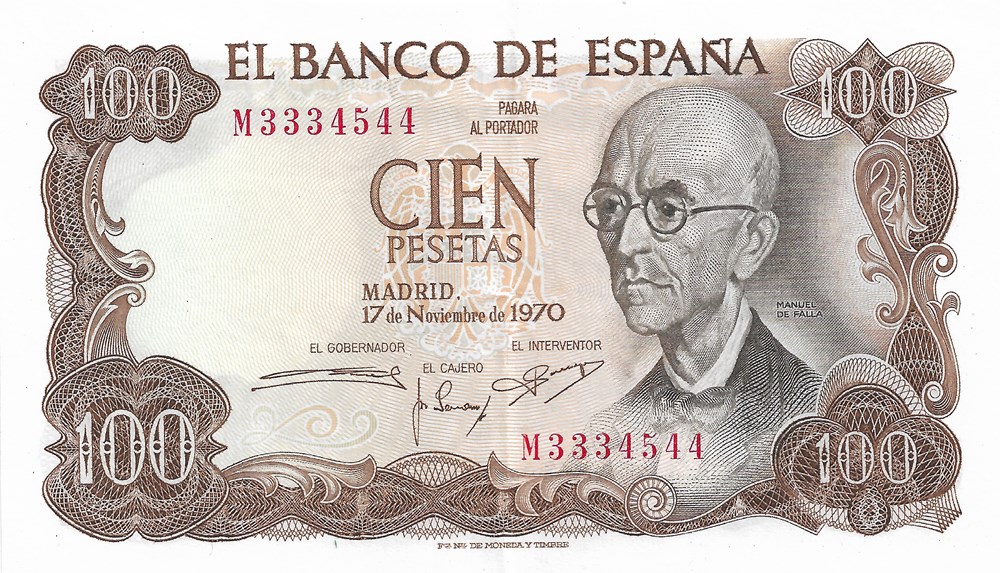 100 pesetas billets europe espagne 100 pesetas