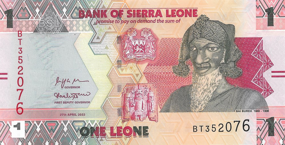 1 leone billets afrique sierra 1 leone