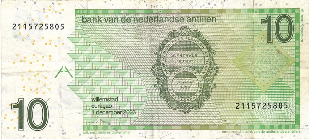 10 florins billets amerique centrale et caraibes antilles neerlandaises 10 florins