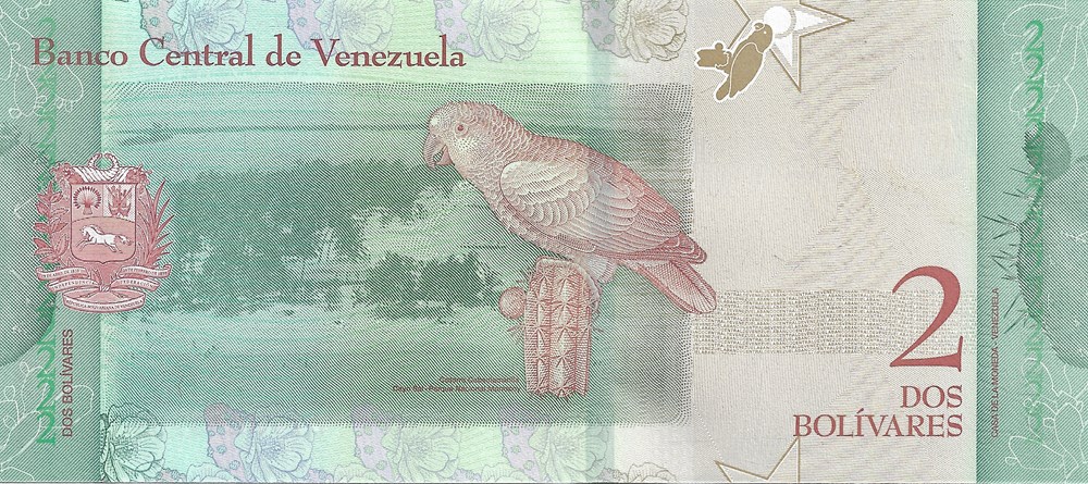billets amerique du sud venezuela 2 bolivars