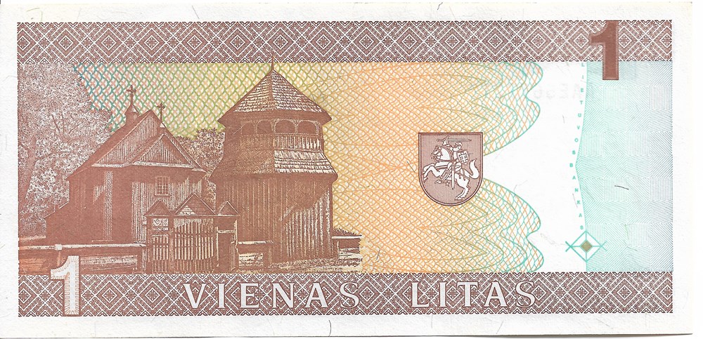 1 litas billets europe lituanie 1 litas
