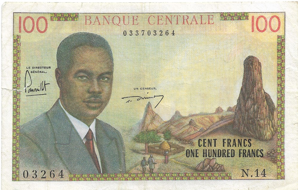 100 francs CFA billets afrique cameroun 100 francs cfa